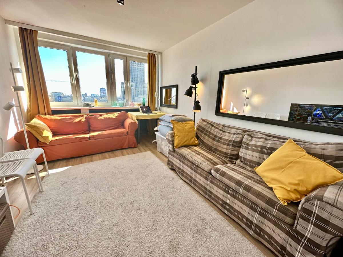 Super Apartament Brown 2X Metro Nowy Wifi Netflix Spotify Panorama Miasta Varşova Dış mekan fotoğraf